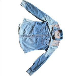 Denim Button Down Blouse